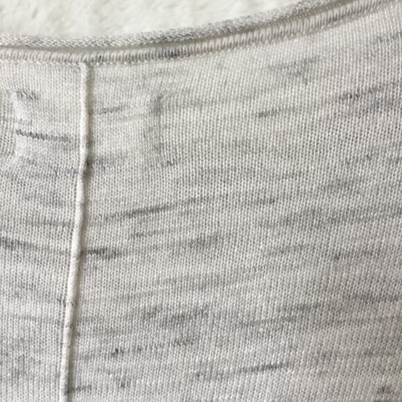 Lou & Grey Light Gray Ribside Boatneck Sweater Top - Picture 12 of 16